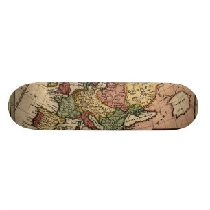 1721 Kaart van Europa Skateboard