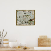 1723 Malta-kaart Poster (Keuken)