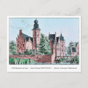 1729 A. de Haen Nederlands Kasteel WESTERVELT Ansi Briefkaart