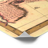 1730 Kaart van Canada Poster (Hoek)