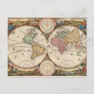 1730 Stadskaart Briefkaart