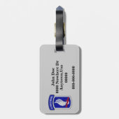 173e ABN BDE Airborne Brigade Patch bagagelabel (Achterkant verticaal)