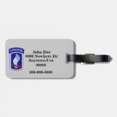 173e ABN BDE Airborne Brigade Patch bagagelabel (Achterkant horizontaal)