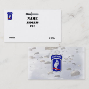 173e ABN BDE Airborne sky veterans veteranen veter Visitekaartje