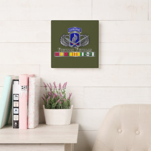 173e Airborne Brigade Vietnam Veteraan Vierkante Klok
