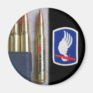 173e Airborne Patch Vet Magnet VfW NAM Irak Magneet