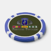 173e brigade Vietnam Veteraan Poker Chips (Enkel)