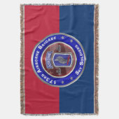 173e luchtbrigade-luchtruimsoldaten deken (Voorkant Verticaal)