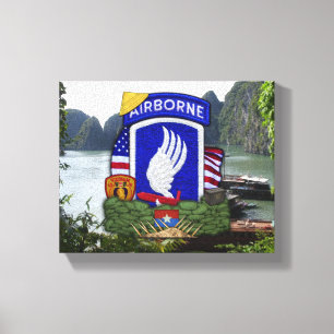 173e Luchtlandingsbrigade Vietnam Oorlogsveteranen Canvas Afdruk