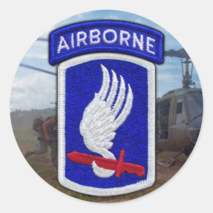 173rd ABN Airborne Brigade veterans veterans LRRP Ronde Sticker