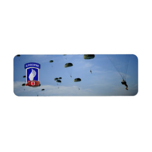 173rd Airborne Brigade veteranen retour adres Etiket