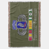 173rd Airborne Brigade Vietnam Veteran Deken (Voorkant Verticaal)