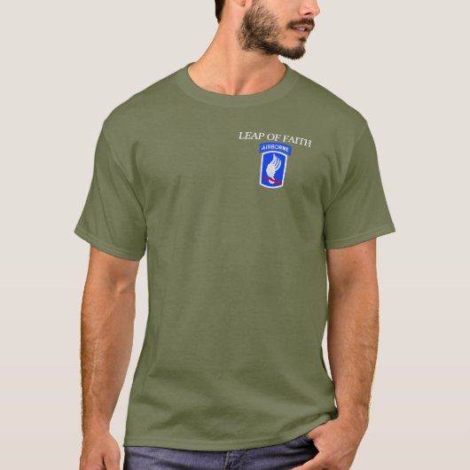 173RD SAUT AÉROPORTÉ De T-SHIRT de FOI (Devant)