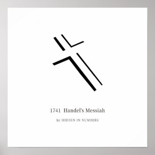 1741 Händels Messiah Minimalistisch Poster