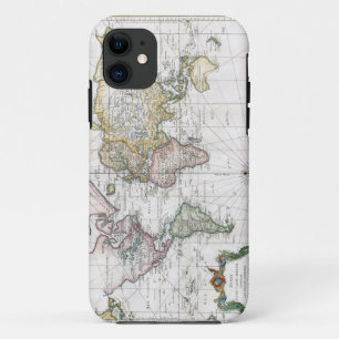 1748 Wereldkaart iPhone 11 Hoesje