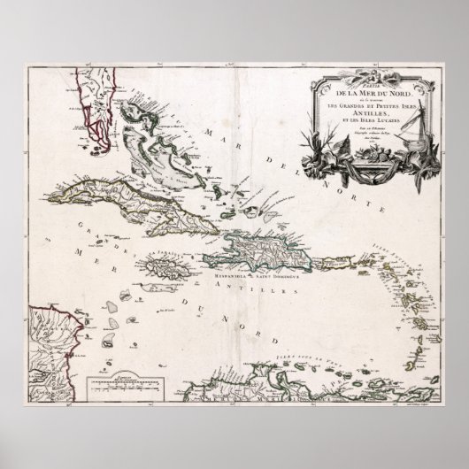 1750 West Indies Poster (Voorkant)