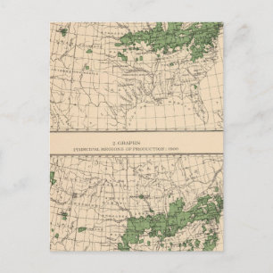 175 Kersen, druiven, hoofdregio's Briefkaart