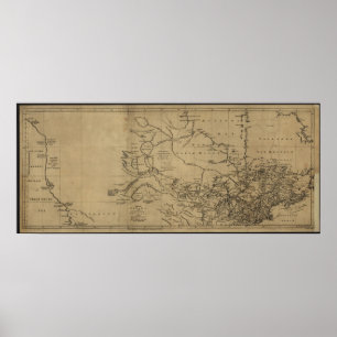 1762 Kaarten van Canada Poster