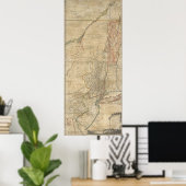 1768 Jeffreys Map of New York and New Jersey Poster (Thuiskantoor)