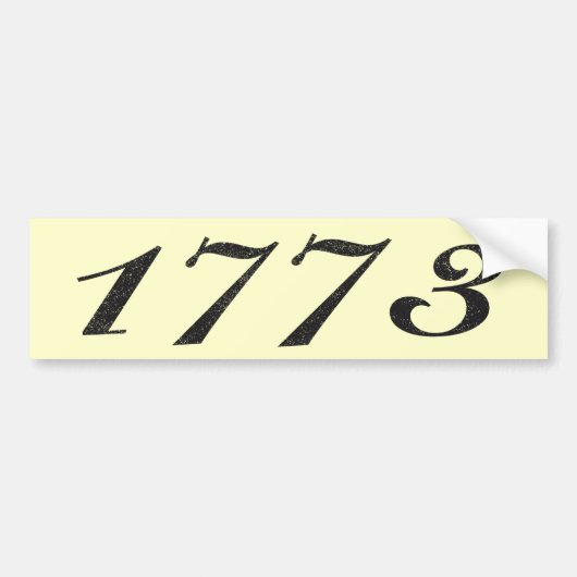 1773 BUMPERSTICKER (Voorkant)