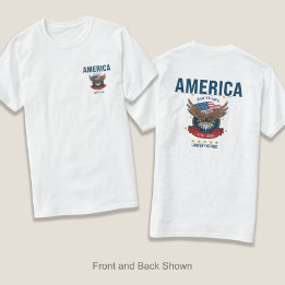 1776 2026 | 250ste Semiquincentenial Rood Wit Blau T-shirt
