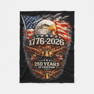 1776-2026 Adelaar 250 Jaar Vrijheid Patriot Amerik Fleece Deken