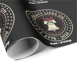 1776-2026 Herdenkings 250e Semi-quince-eeuwfeest Cadeaupapier