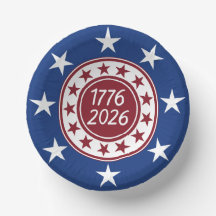 1776-2026 Patriottisch Feestpapier