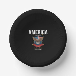 1776 2026 Patriottische Adelaar 250ste Verjaardag  Papieren Kommen