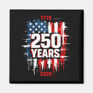 1776-2026 Patriottische Amerikaanse vlag 250 jaar Magneet