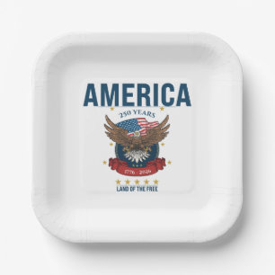 1776 2026 Patriottische Amerikaanse Vlag Arend A Papieren Bordje