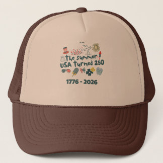 1776 - 2026 Retro 250e verjaardag 4 juli Trucker Pet