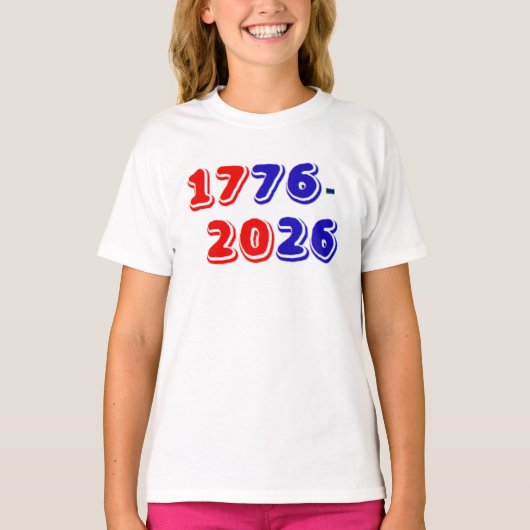 1776 2026 T-SHIRT (Voorkant)
