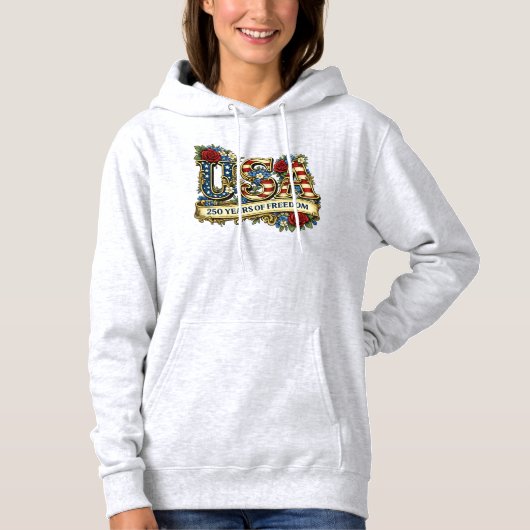 1776 America's 250th Anniversary Hoodie (Voorkant)