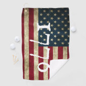  1776 Amerikaans vlagpatriotticum Golfhanddoek (Insitu)