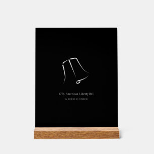 1776 Amerikaanse Liberty Bell Minimalistische Post Acryl Bord
