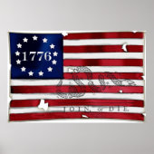 1776 Amerikaanse vlag Poster (Voorkant)