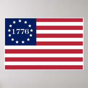 1776 Amerikaanse vlag Poster