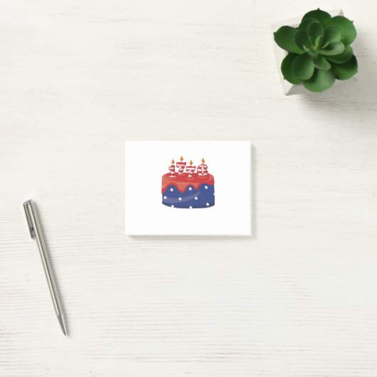 1776 Birthday Cake Post-it® Notes (Kantoor)