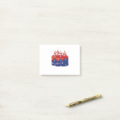 1776 Birthday Cake Post-it® Notes (Op bureau)