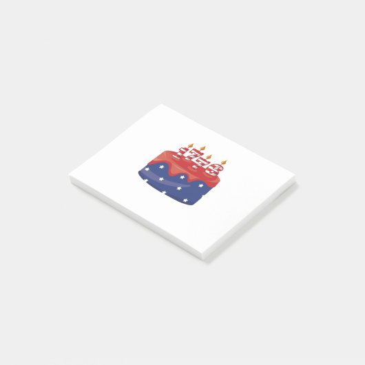 1776 Birthday Cake Post-it® Notes (Schuin)
