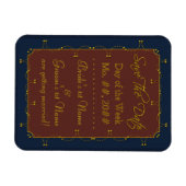 1776 Bruiloft Collectie (Save the Date) Magneet (Horizontaal)