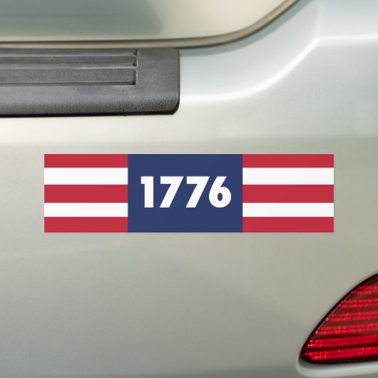 1776 Bumpersticker (Op auto)