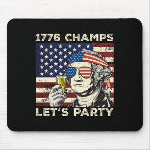 1776 Champs Washington Drink Bier 4 juli Nove Muismat