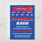 1776 Freedom Bash 4 juli-viering Kaart (Voorkant)