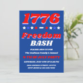 1776 Freedom Bash 4 juli-viering Kaart (Staand voorkant)