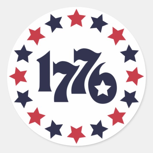 1776 - NAISSANCE D'UNE NATION - Stickers patriotiq (Devant)