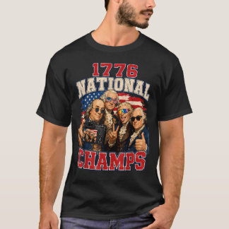 1776 Nationale Kampioenen Grappig Patriottisch Ame T-shirt