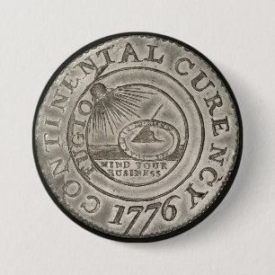 1776 Numismatische munt Ronde Button 7,6 Cm