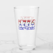 1776 Onafhankelijkheid Glas (Voorkant)